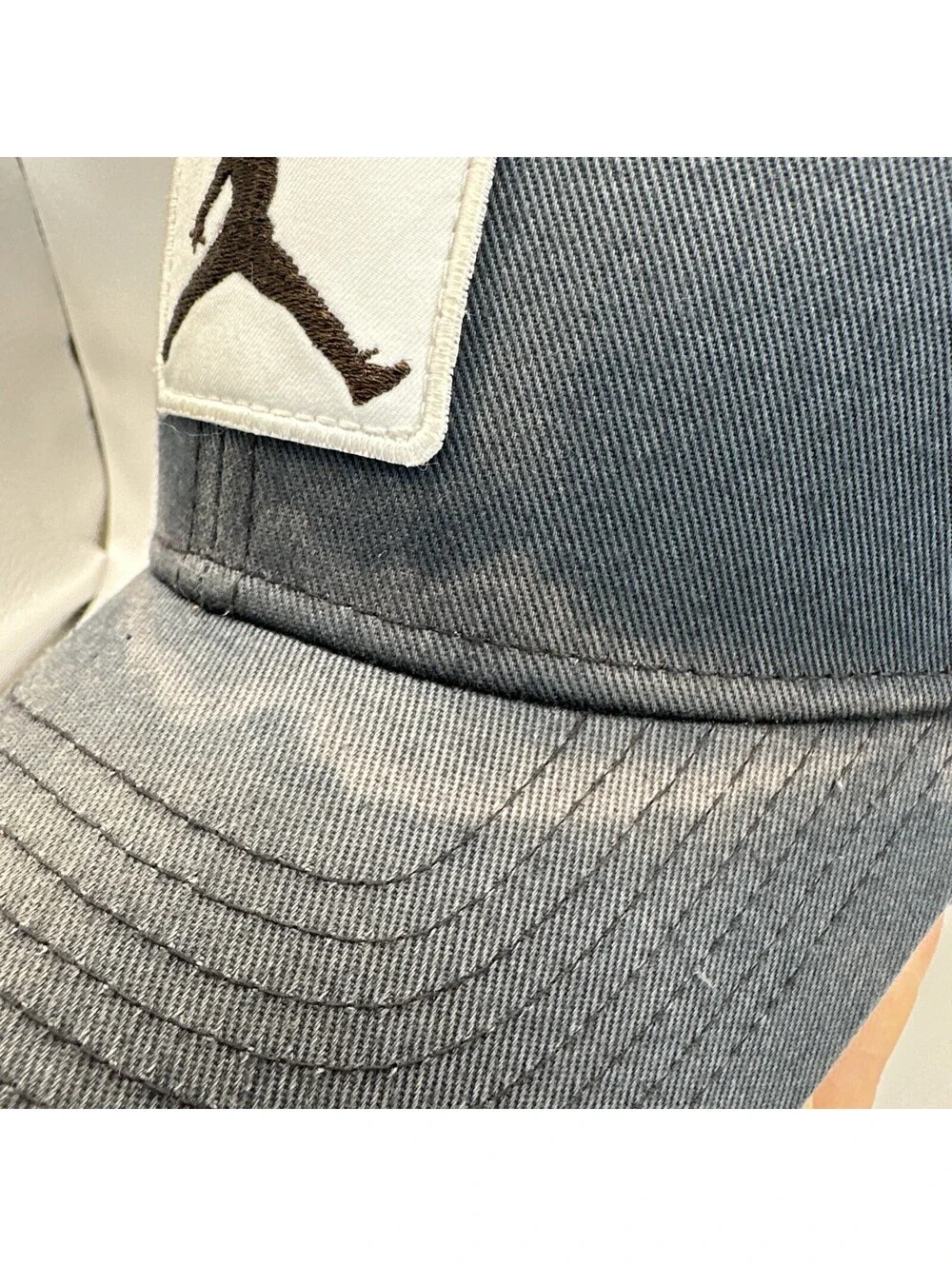 Jordan Rise Embroidered Patch Sweat Stains Trucker Hat Cap